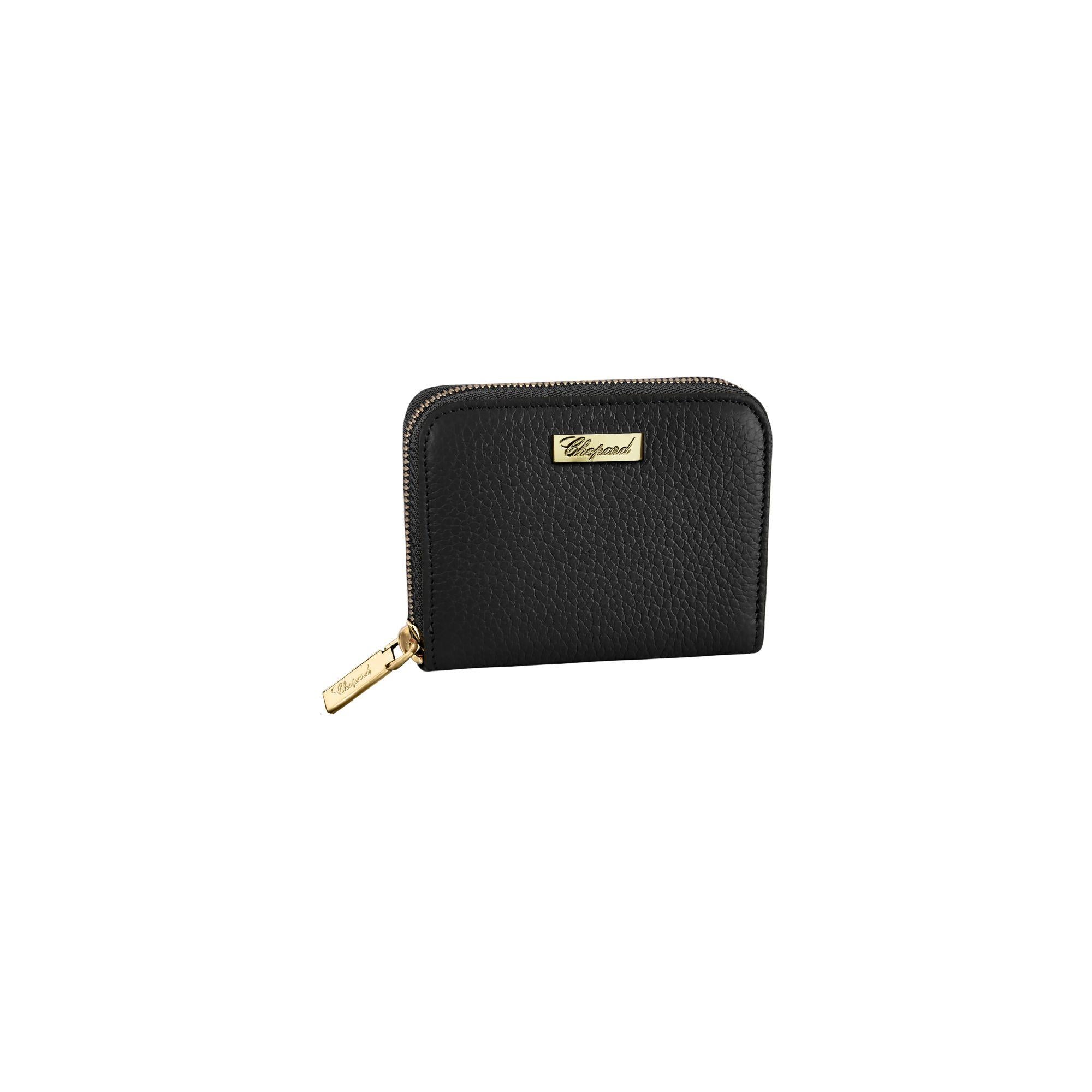 HM SILK'IN CLASSIC WALLET 20 BLACK GRAINED CALFSKIN