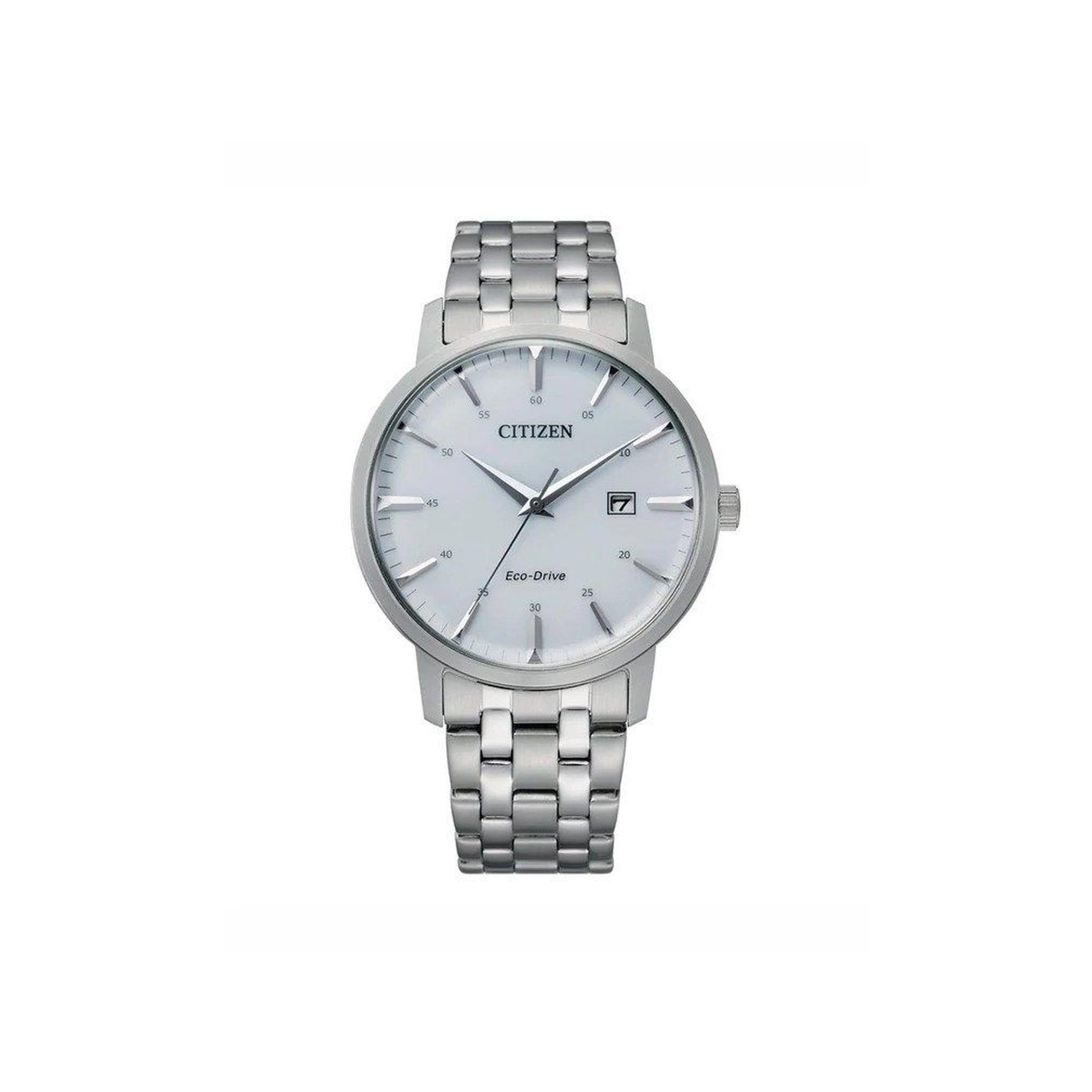 Citizen Eco-Drive Classic White Dial Steel Bracelet 40mm