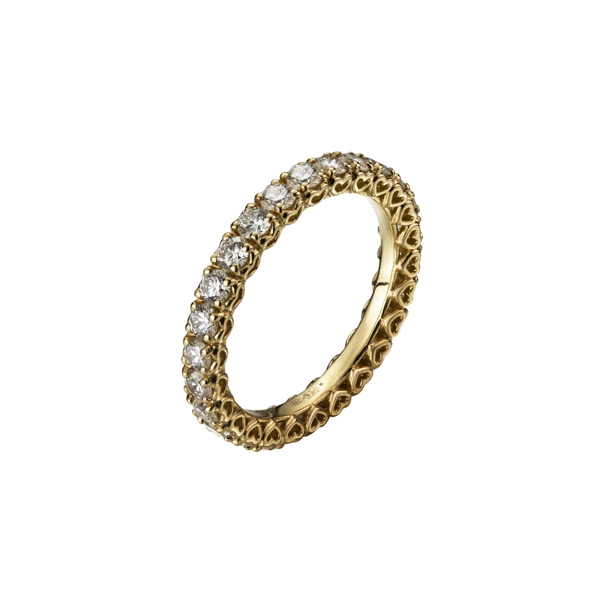 18ct Yellow Gold Full Diamond Eternity Ring