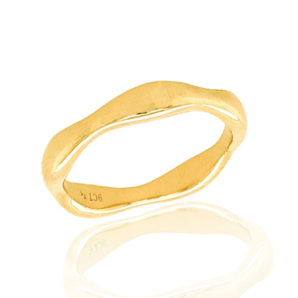9ct Yellow Gold Plain Band