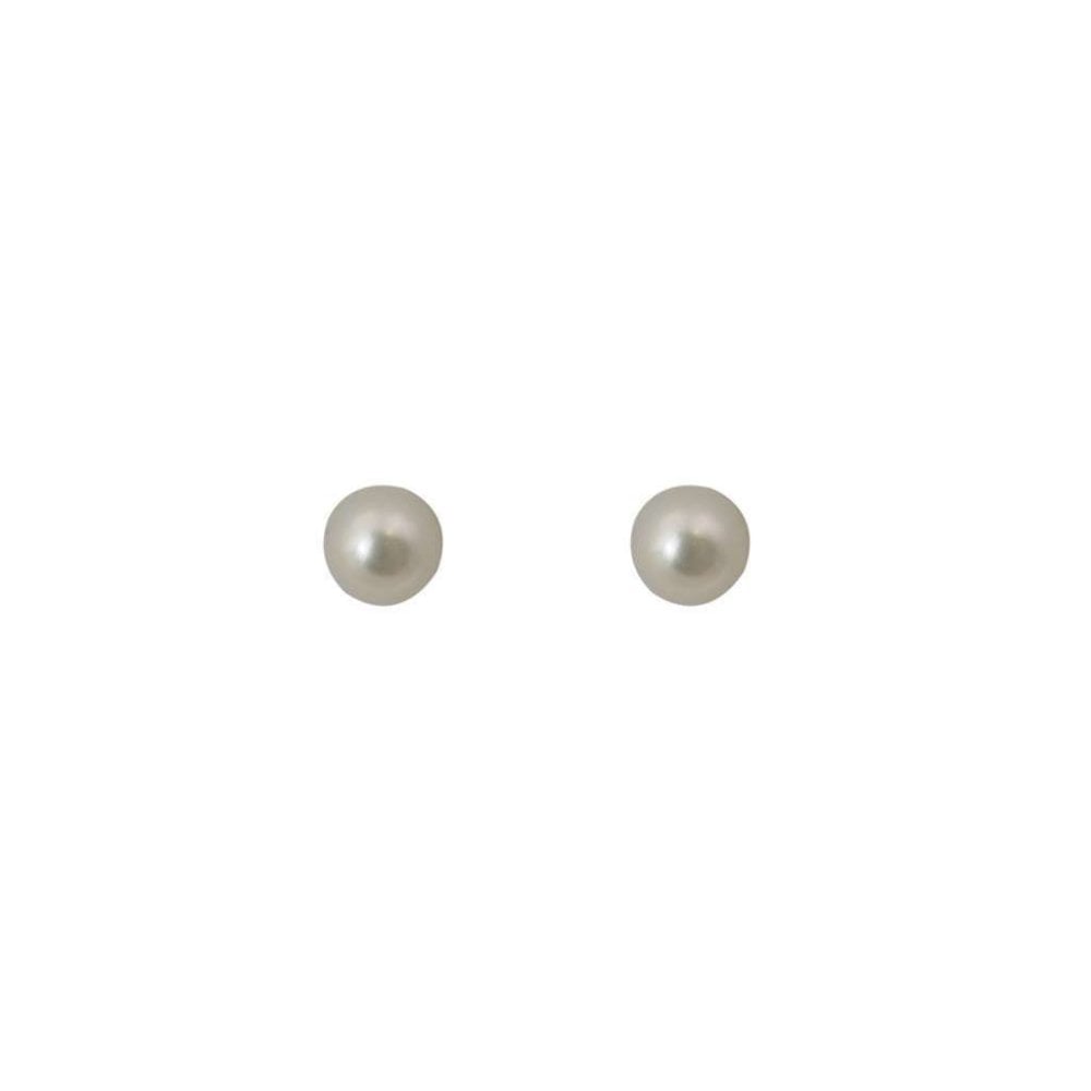 Cultured Freshwater Button Pearl Studs main image 0