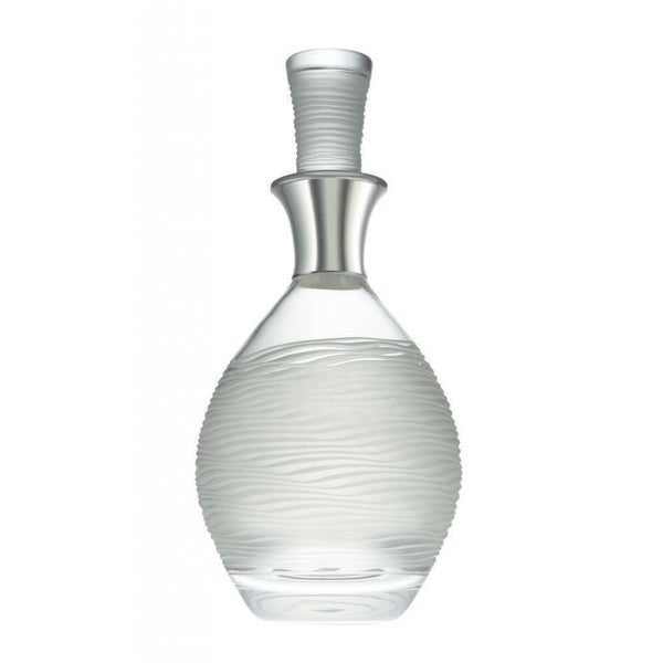 Finnies The Jewellers Sterling Silver Mounted Frosted Glass Decanter