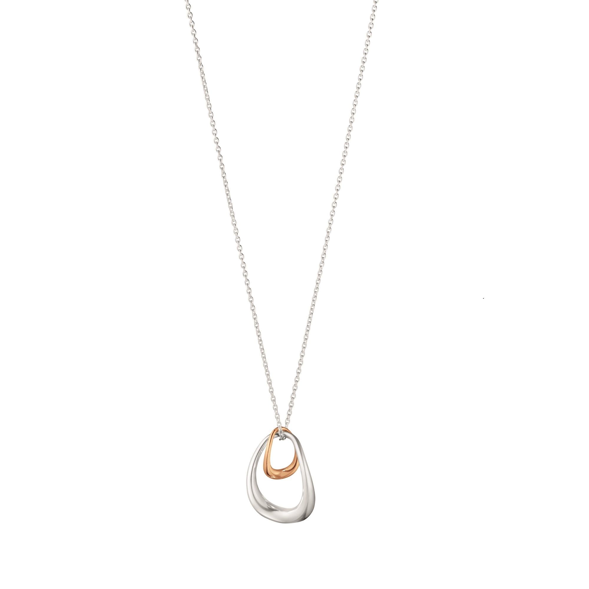 Offspring Sterling Silver & 18ct Rose Gold Pendant