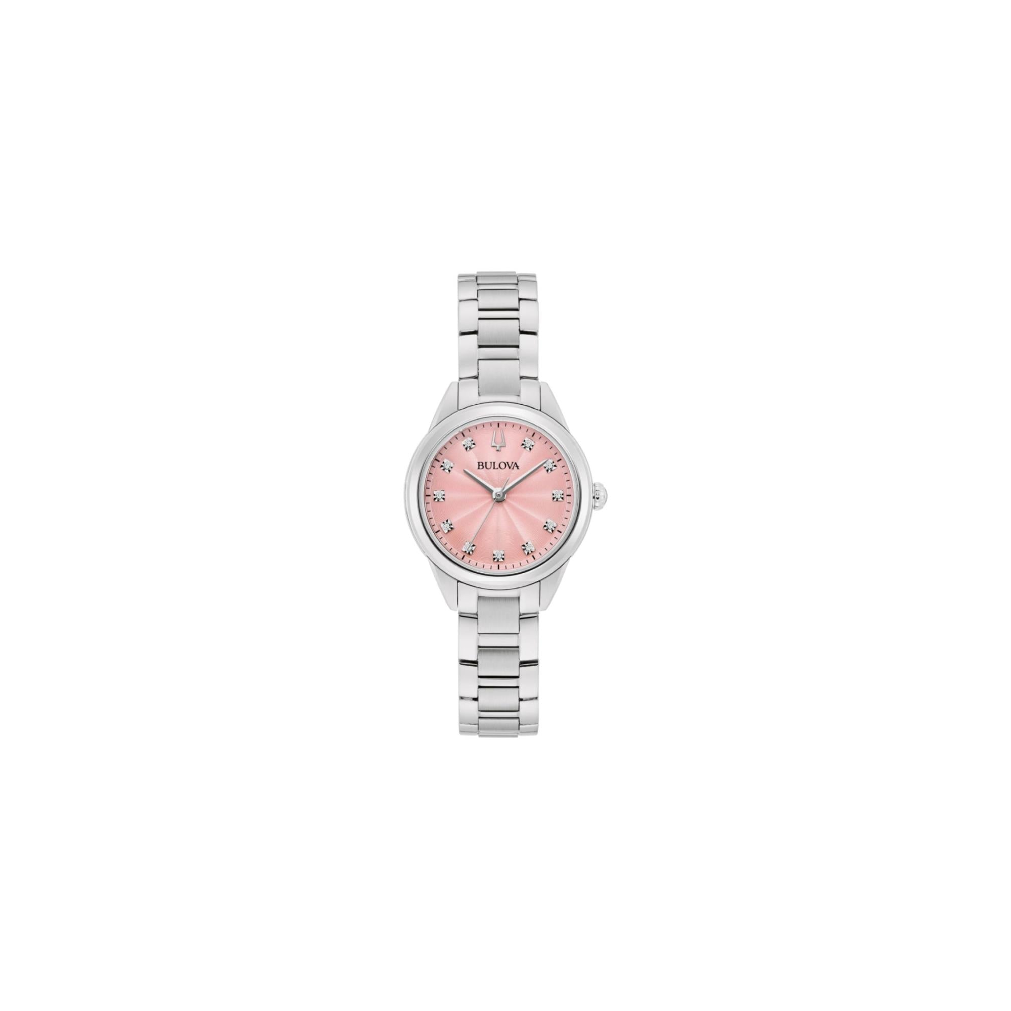 Sutton Pink Dial Steel Bracelet 28mm
