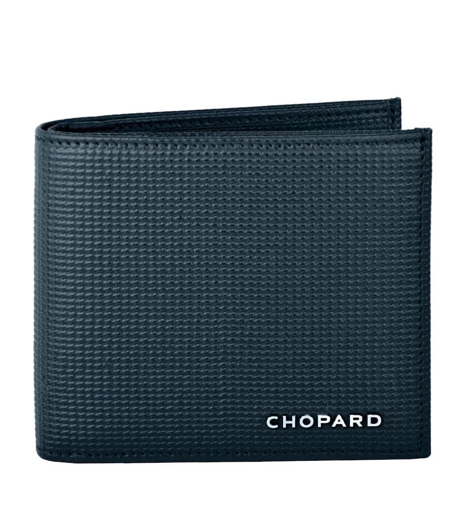Blue Calfskin Classic Racing Mini Wallet