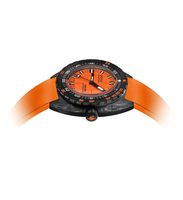 SUB 300 Professional Carbon Orange Rubber Strap