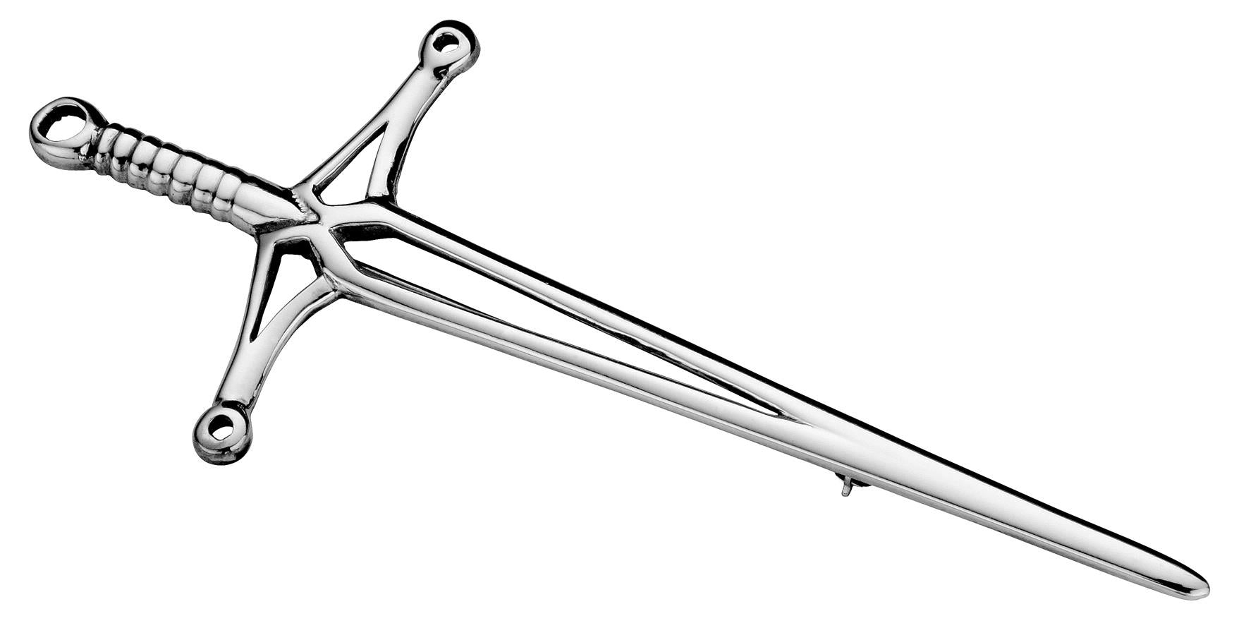 Silver Open Kilt Pin