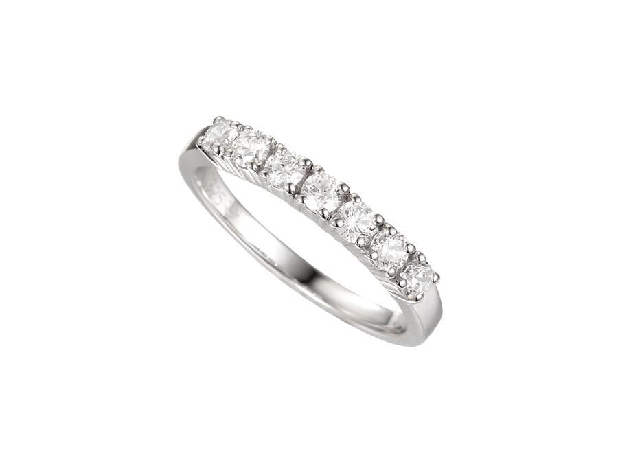 polygon ring | gokstone Images High Quality Grahic Silver Cubic Zirconia Seven Stone Ring