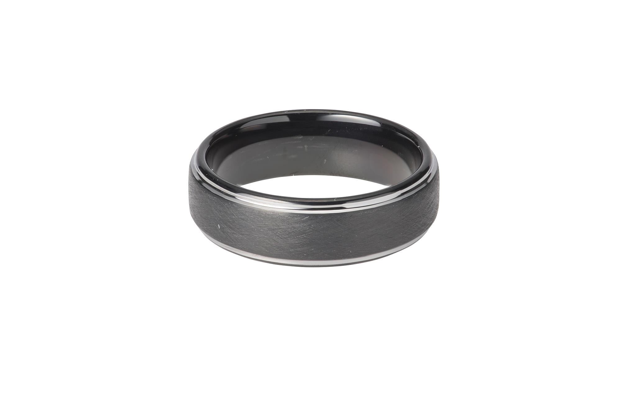 Tungsten Carbide Black IP Ring