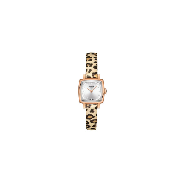 Tissot Lovely Silver Dial Animal Print Strap 20mm display picture 2