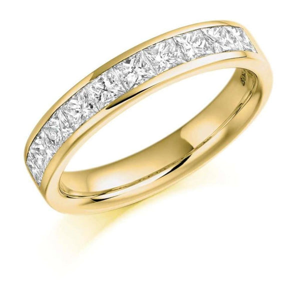 18ct Yellow Gold Diamond Straight Eternity Ring