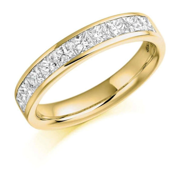 18ct Yellow Gold Diamond Straight Eternity Ring