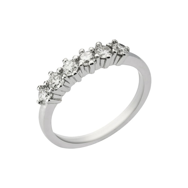 18ct White Gold Round Brilliant Diamond Eternity Ring