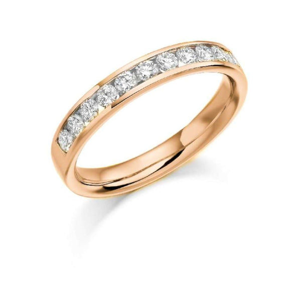 18ct Rose Gold Diamond Eternity Ring 0.50ct