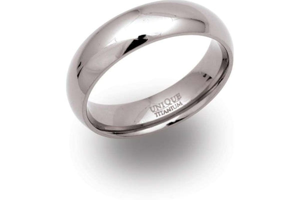 Titanium 6mm Polished Ring