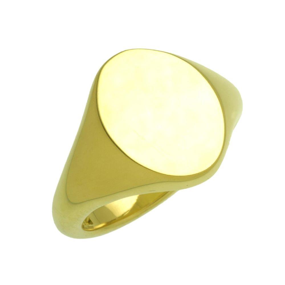 9ct Yellow Gold Oval Signet Ring