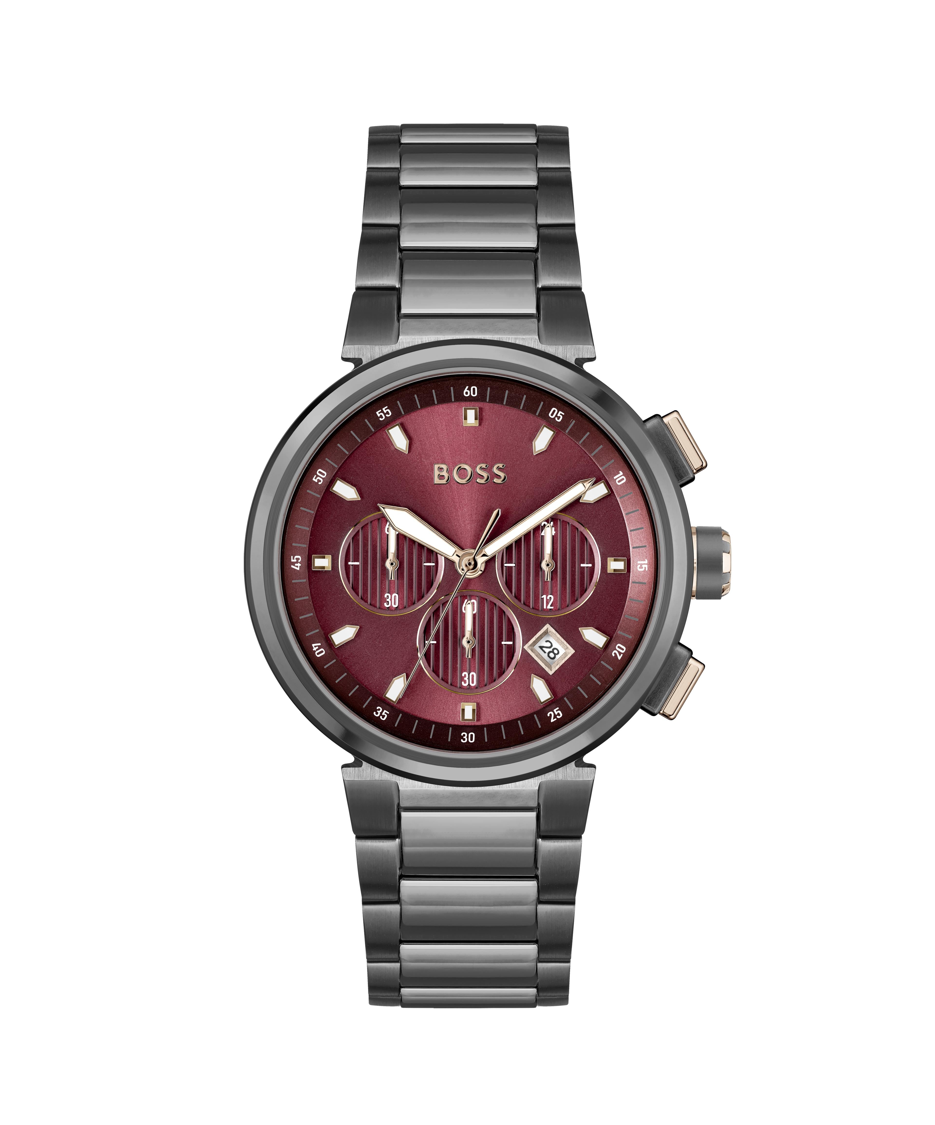 One Chronograph Red Dial Bracelet 44mm