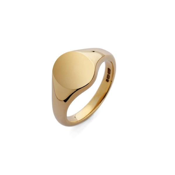 9ct Yellow Gold Oval Signet Ring
