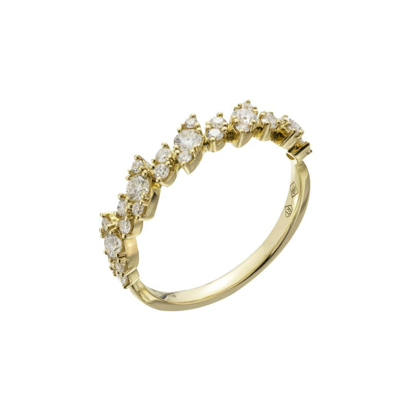 18ct Yellow Gold Diamond Shaped Eternity Ring