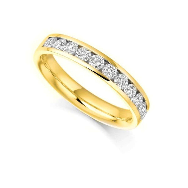 18ct Yellow Gold Seven Stone Diamond Eternity Ring,0.83ct