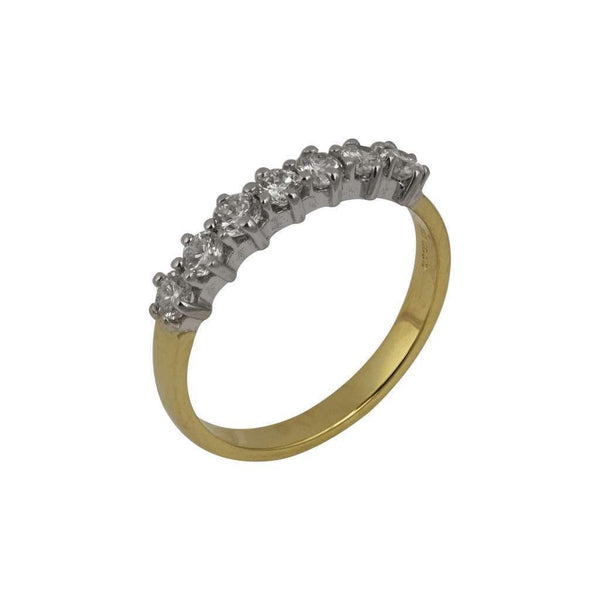 18ct Yellow & White Gold Diamond Eternity Ring,0.69ct
