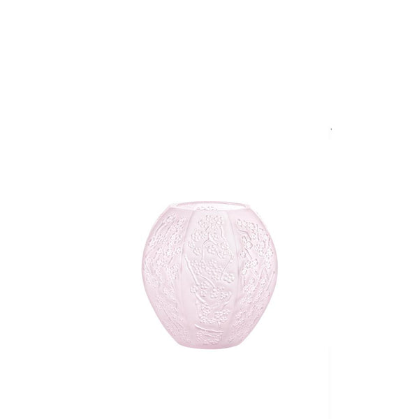 Grand Vase Lalique Sakura - Cristal Clair - Fait Main - Neuf