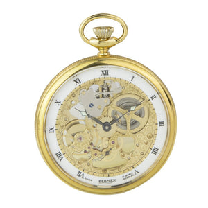 Bernex (Pocket Watches) Open Skeleton Pocket Watch Gold Plated