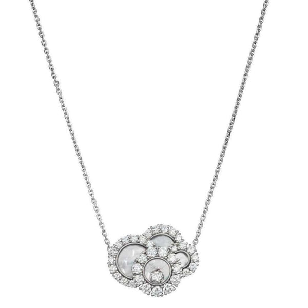 Chopard Chopard 18ct White Gold Diamond and Mother Of Pearl Pendant