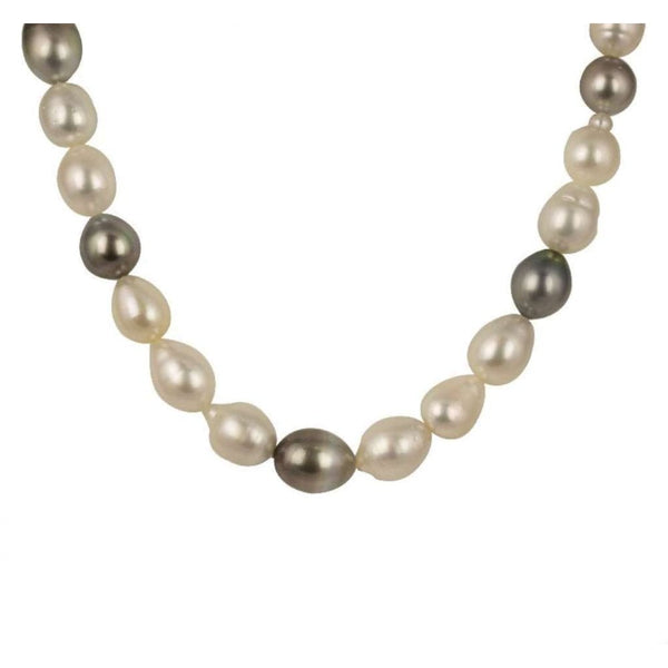 Finnies The Jewellers 1 Row Tahitian Mixed Colour Pearl Necklet