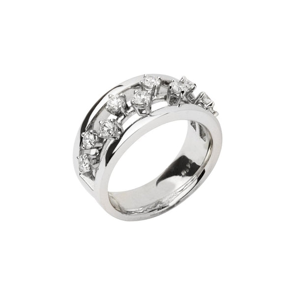 Finnies The Jewellers 14ct White Gold Diamond Dress Ring