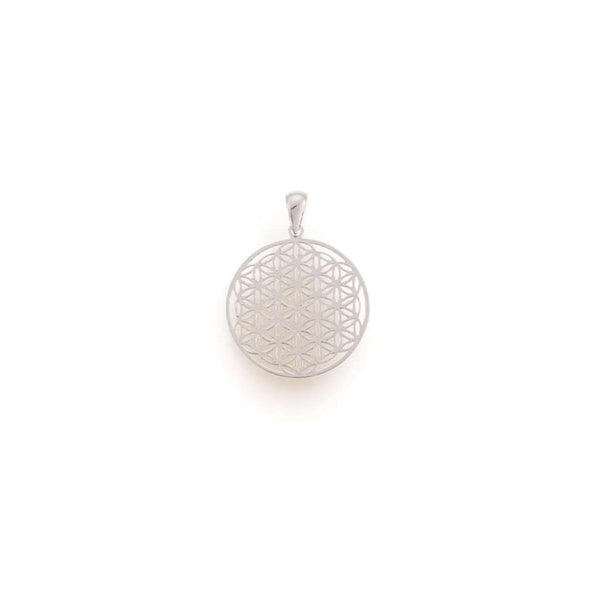 Finnies The Jewellers 14ct White Gold Open Lattice Work Disc & Chain