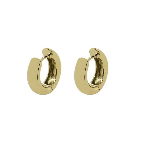 Finnies The Jewellers 14ct Yellow Gold 4mm Round Huggie Hoops