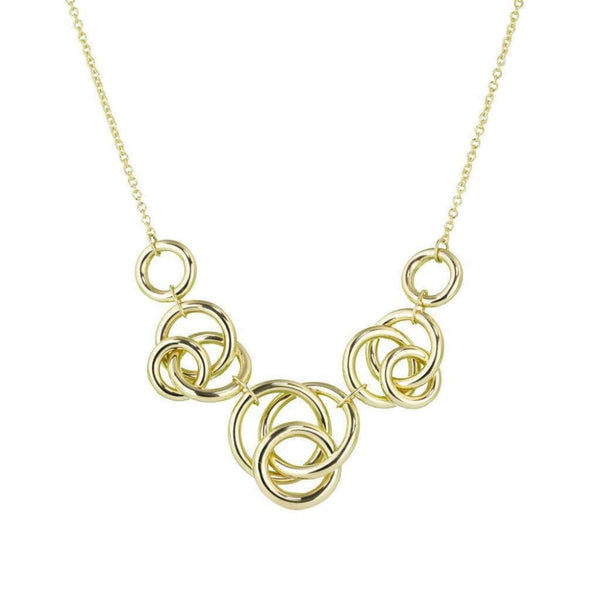 Finnies The Jewellers 14ct Yellow Gold Entwined Circle 16