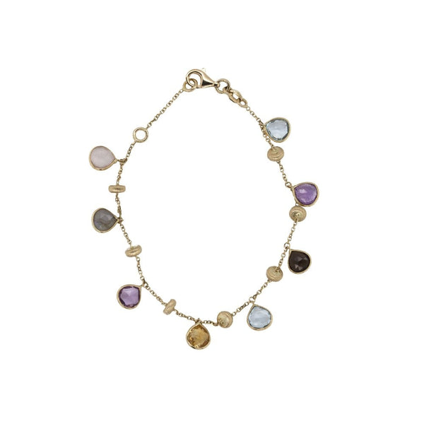 Finnies The Jewellers 14ct Yellow Gold Multi Stone Bracelet