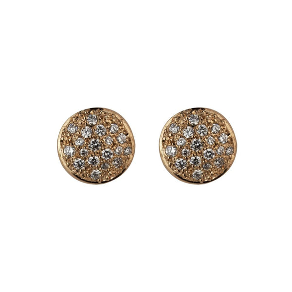 Finnies The Jewellers 18ct Rose Gold Diamond Cluster Round Stud Earrings 0.25ct