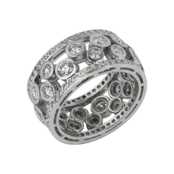 Finnies The Jewellers 18ct White Gold Diamond Broad Dress Ring 2.21ct