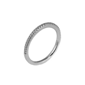 Finnies The Jewellers 18ct White Gold Diamond Eternity Ring 0.12ct