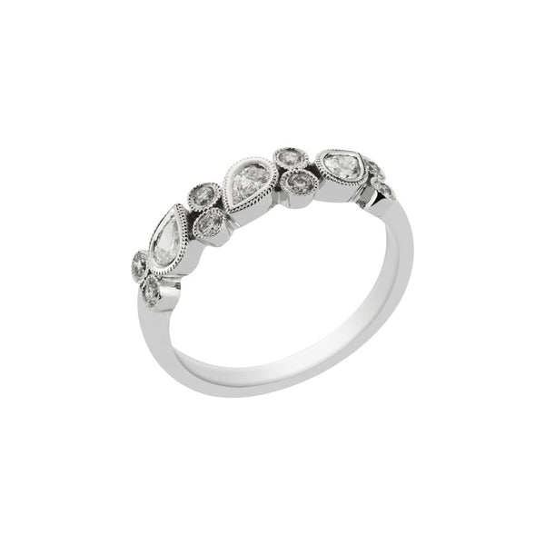 Finnies The Jewellers 18ct White Gold Diamond Eternity Style Ring 0.48ct