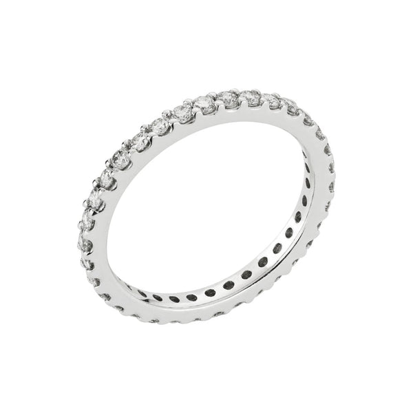 Finnies The Jewellers 18ct White Gold Diamond Full Eternity Ring