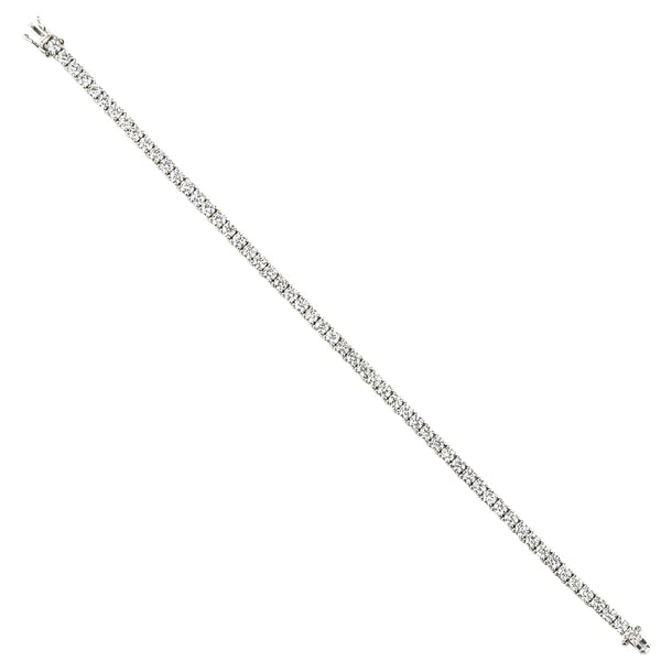 Finnies The Jewellers 18ct White Gold Diamond Ligne Bracelet, 6.10ct