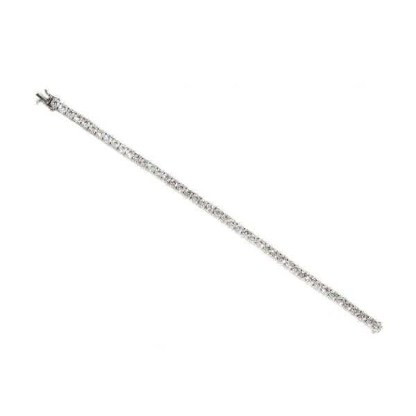 Finnies The Jewellers 18ct White Gold Diamond Line Bracelet