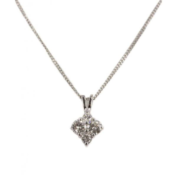 Finnies The Jewellers 18ct White Gold Diamond Pendant 0.86ct