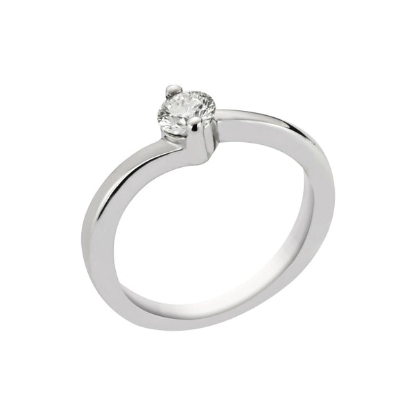 Finnies The Jewellers 18ct White Gold Diamond Solitaire Ring 0.30ct