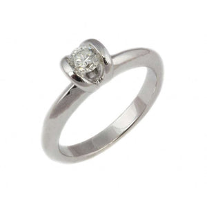 Finnies The Jewellers 18ct White Gold Diamond Solitaire Ring