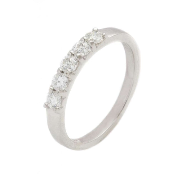 Finnies The Jewellers 18ct White Gold Five Stone Diamond Ring
