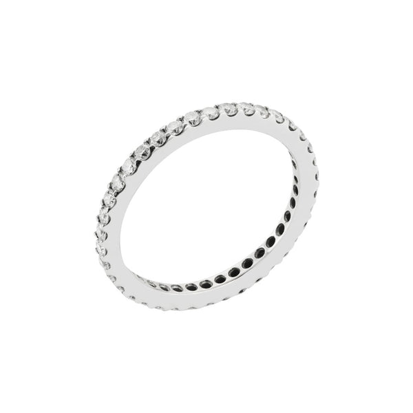 Finnies The Jewellers 18ct White Gold Full Diamond Set Eternity Ring