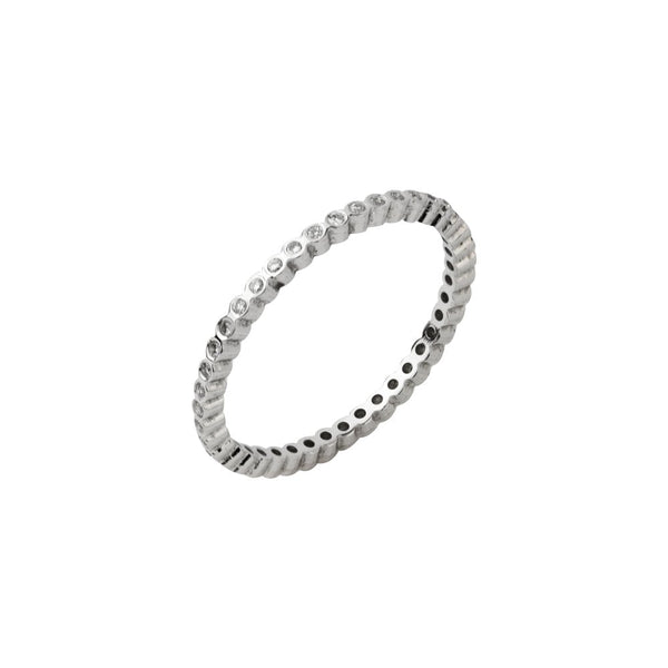 Finnies The Jewellers 18ct White Gold Round Brilliant Diamonds Full Eternity Ring