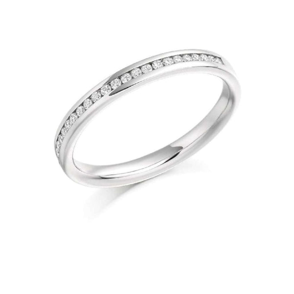 Finnies The Jewellers 18ct White Gold Round Diamond Ring 0.15ct