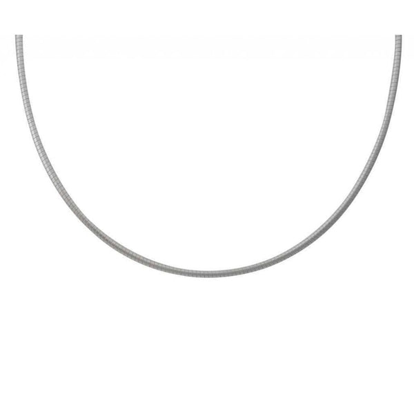 Finnies The Jewellers 18ct White Gold Satin Wire Necklet