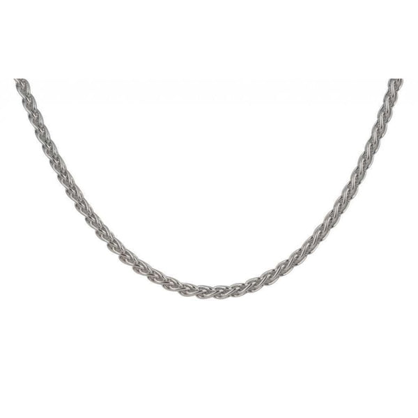 Finnies The Jewellers 18ct White Gold Spiga Chain